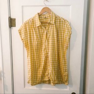Old Navy Button Front Gingham Shirt